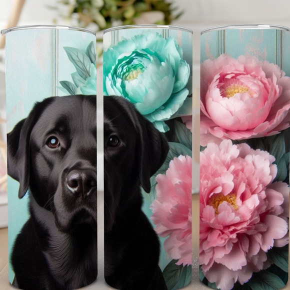 🎄✝️ CHRISTMAS SALE Black Lab 20oz Stainless Steel Tumbler - Picture 1 of 1